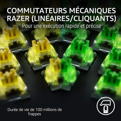 Razer BlackWidow V4 Pro Yellow FR - vue 2