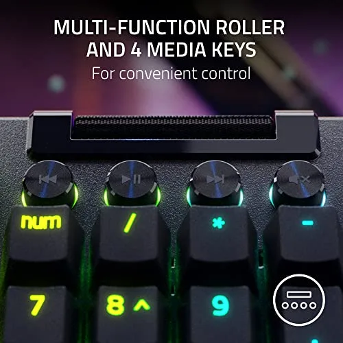 Razer BlackWidow V4 Pro clavier mécanique AZERTY RGB - vue 7