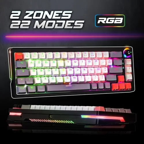 Spirit of Gamer XPERT-K600 Clavier Mécanique Sans Fil RGB 65% - vue 6