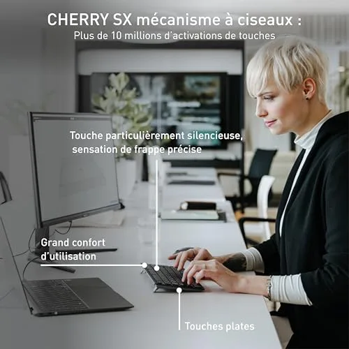 Cherry KW 9200 Mini Clavier sans fil 70% AZERTY - vue 5