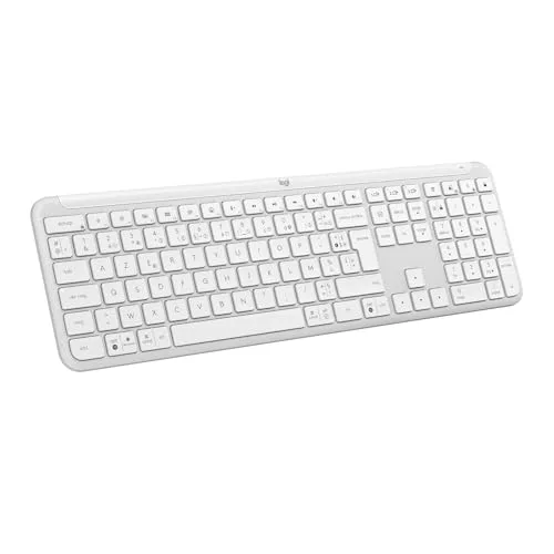 Logitech Signature Slim K950 AZERTY Blanc cassé sans fil