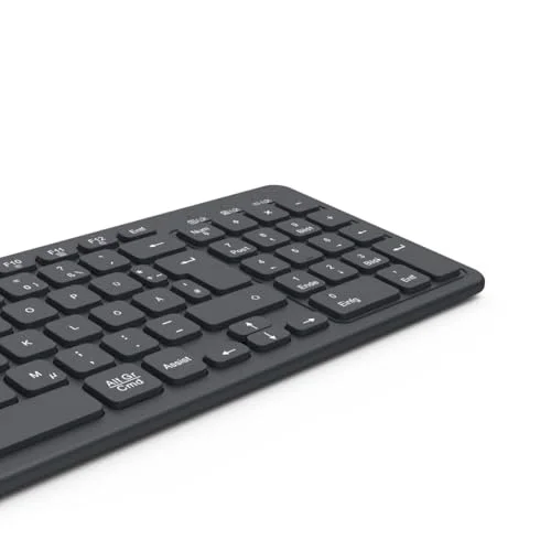 Hama WK-300 Clavier sans fil Multi-appareils Bluetooth 5.2 et 2,4 GHz - vue 5