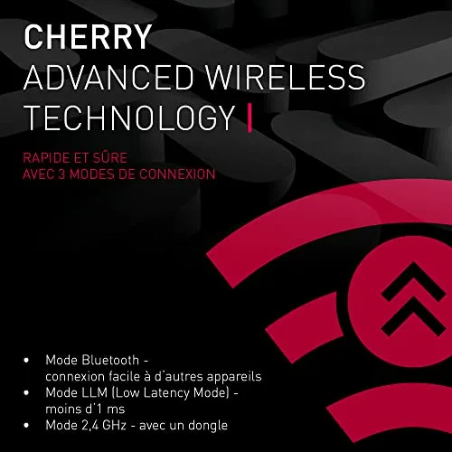 Cherry MX 8.2 TKL Wireless Blanc AZERTY RGB - vue 3