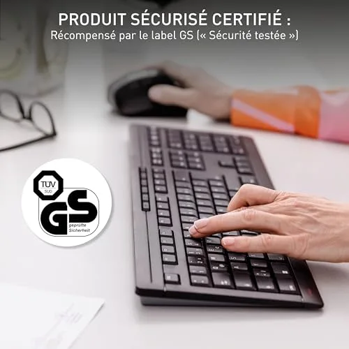 Cherry Stream Keyboard Wireless Bluetooth 2.4 GHz Membrane Silencieuse - vue 8