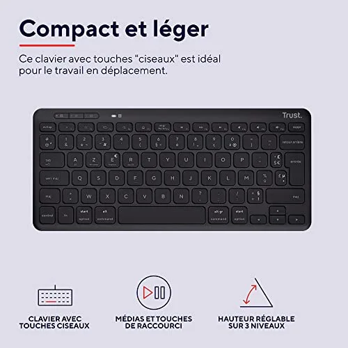 Trust Lyra Clavier sans fil compact - vue 6