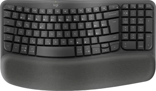 Logitech Wave Keys Clavier ergonomique sans fil AZERTY Membrane