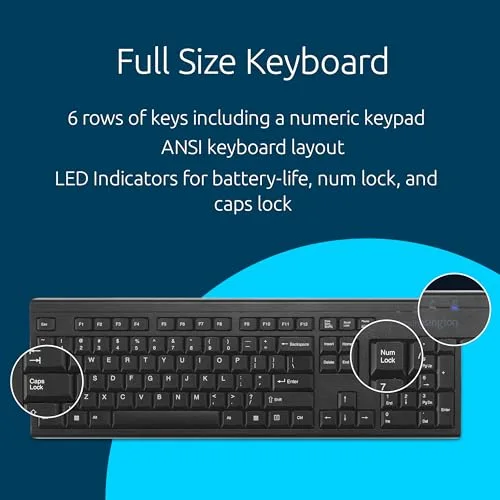 Kensington KB150 EQ Clavier sans fil AZERTY Membrane Étanche - vue 4