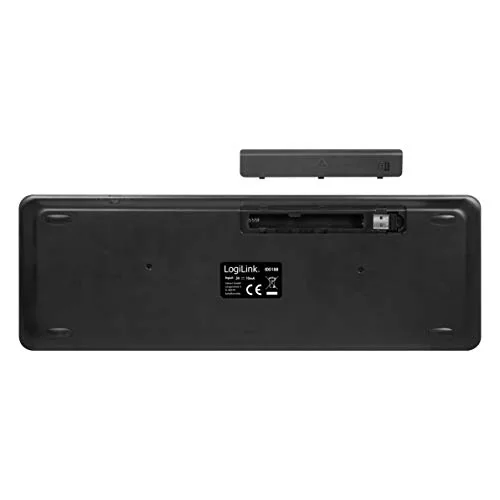 Logilink ID0188 Clavier sans fil avec touchpad 2,4 GHz QWERTZ Noir - vue 3