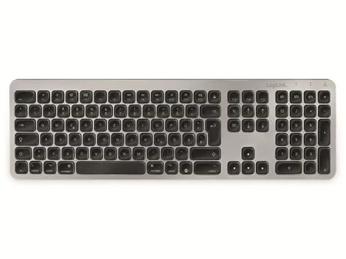 Logilink ID0206 Clavier Bluetooth 4.2 Multi-Device Noir-Argenté - vue 2