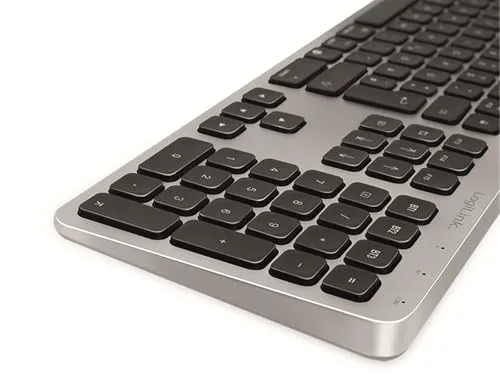 Logilink ID0206 Clavier Bluetooth 4.2 Multi-Device Noir-Argenté - vue 4