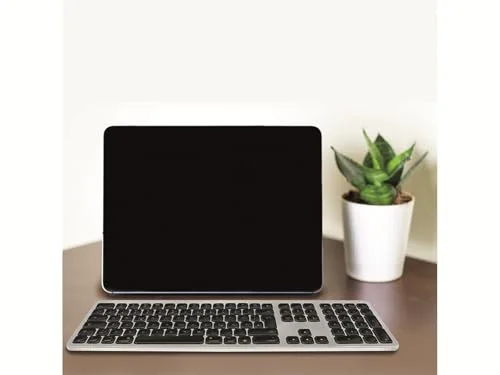 Logilink ID0206 Clavier Bluetooth 4.2 Multi-Device Noir-Argenté - vue 5