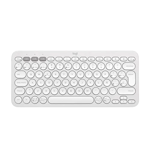 Logitech Pebble Keys 2 K380s Blanc QWERTY ES