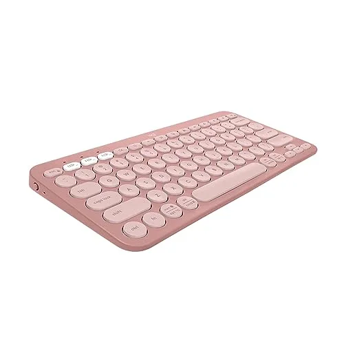 Logitech Pebble Keys 2 K380s Rose US INTL Silencieux