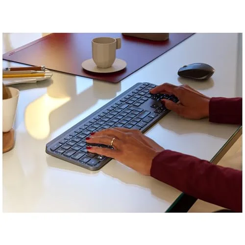 Logitech MX Keys for Business Rétroéclairé Sans Fil AZERTY - vue 3