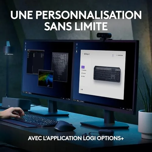 Logitech MX Keys S AZERTY Graphite - vue 7