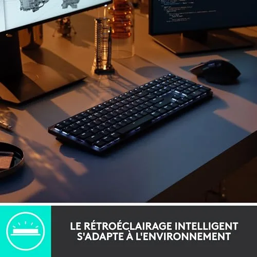 Logitech MX Mechanical AZERTY Sans Fil Mécanique Rétroéclairé - vue 4