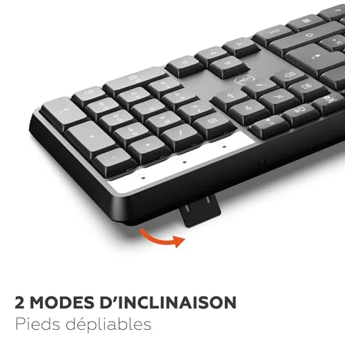 Mobility Lab Deluxe Clavier Sans Fil AZERTY Noir Membrane - vue 7