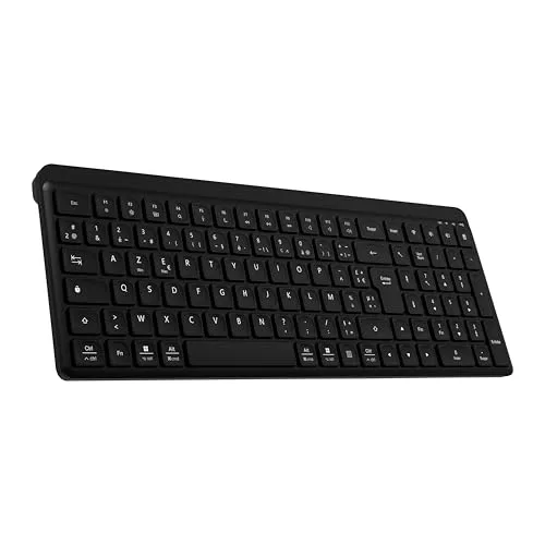 TNB Silent Pro Clavier sans fil rechargeable AZERTY Bluetooth & 2,4 GHz - vue 3