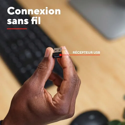 Trust Ody II Clavier sans fil silencieux US - vue 4