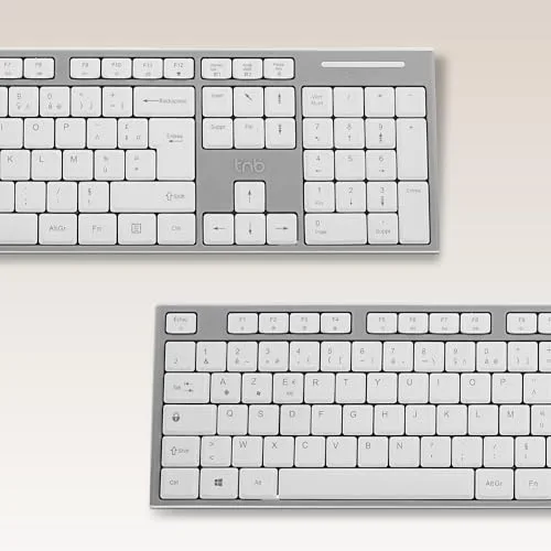 TNB Classy+ Clavier sans fil rechargeable Bluetooth USB-C AZERTY Gris - vue 9