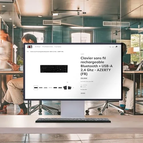 TNB Classy+ Rechargeable Bluetooth Noir AZERTY - vue 7