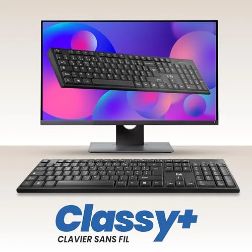 TNB Classy+ Rechargeable Bluetooth Noir AZERTY - vue 8