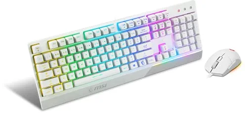 MSI Vigor GK30 Combo White FR Clavier Méca-Membrane AZERTY RGB Blanc - vue 2
