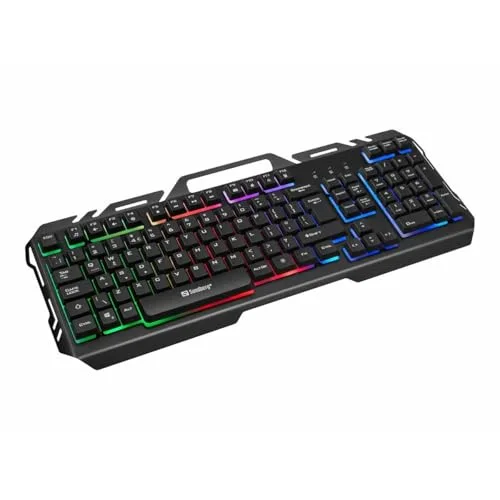Sandberg 640-25 Clavier AZERTY Belge Rétroéclairé Membrane