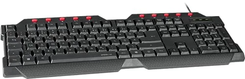Speedlink FERUS SL-670000 Clavier Gaming Membrane AZERTY Noir - vue 2