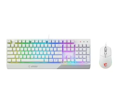 MSI Vigor GK30 Combo White FR Clavier + Souris RGB AZERTY - vue 2