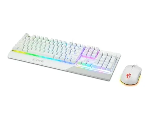 MSI Vigor GK30 Combo White FR Clavier + Souris RGB AZERTY - vue 3