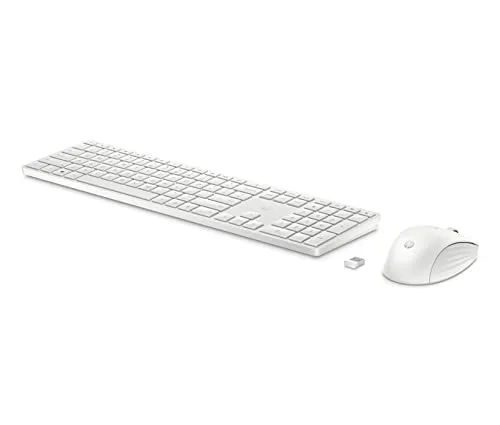 HP 650 Ensemble clavier et souris sans fil 2,4 GHz AZERTY Blanc - vue 2