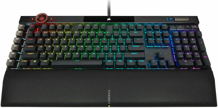 Corsair K100 RGB Cherry MX Speed Noir - vue 2