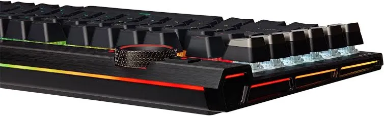 Corsair K100 RGB Cherry MX Speed Noir - vue 4
