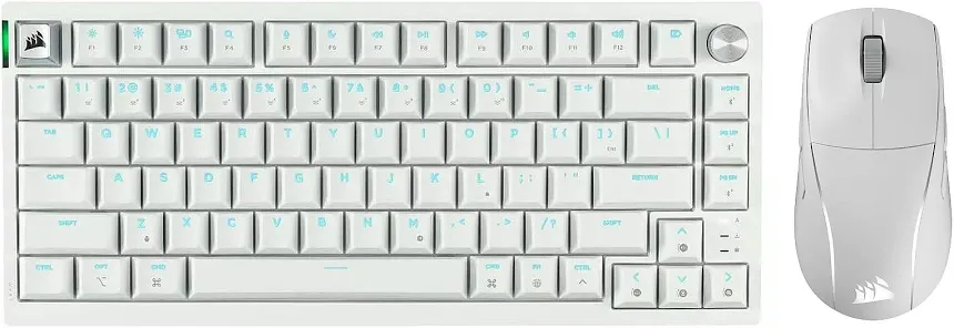 Corsair K65 Plus Wireless Blanc - vue 2