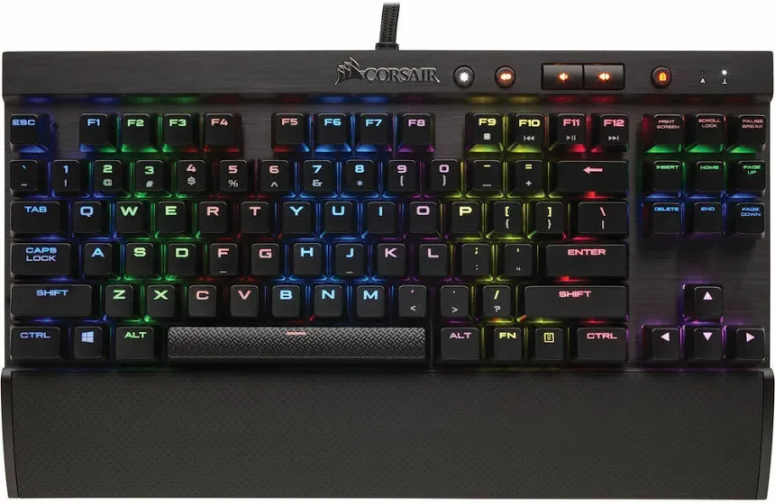 Corsair K65 RGB Rapidfire Cherry MX Speed Noir - vue 3
