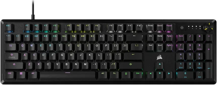 Corsair K70 Core Gris - vue 2