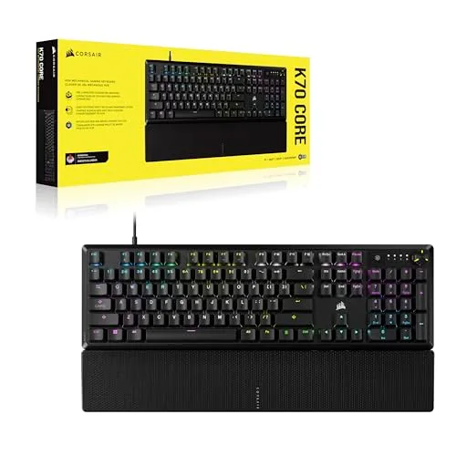 Corsair K70 Core RGB Full-size AZERTY avec Repose-Paume MLX Red - vue 8