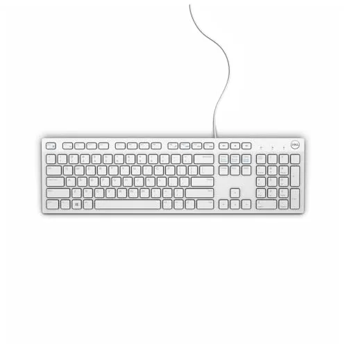 Dell KB216 Clavier Filaire Blanc AZERTY Membrane - vue 2