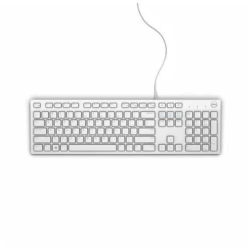 Dell KB216 Clavier Filaire Blanc AZERTY Membrane - vue 4