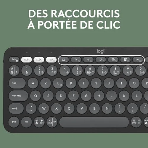 Logitech Pebble 2 Combo Graphite AZERTY sans fil Bluetooth - vue 6