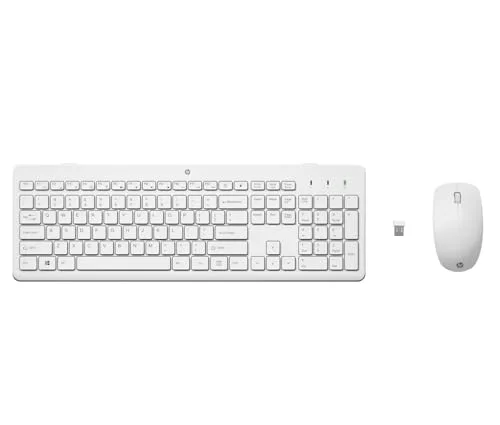 HP 230 Ensemble clavier et souris sans fil AZERTY Blanc