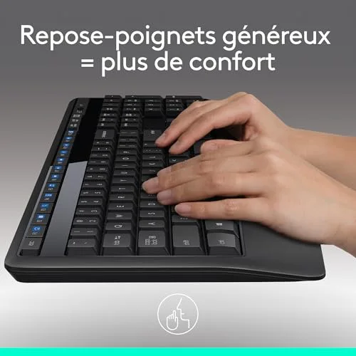 Logitech MK345 Ensemble clavier et souris sans fil AZERTY - vue 2