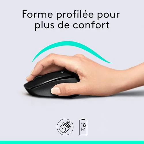 Logitech MK345 Ensemble clavier et souris sans fil AZERTY - vue 3