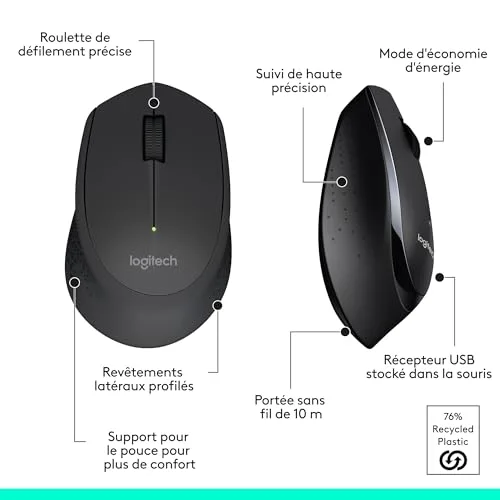 Logitech MK345 Ensemble clavier et souris sans fil AZERTY - vue 9