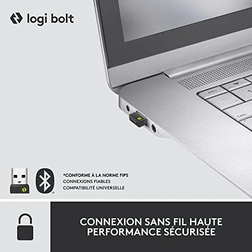 Logitech MX Keys Mini Combo AZERTY Sans fil Graphite - vue 2