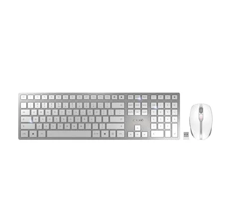 Cherry DW 9100 SLIM Ensemble clavier et souris sans fil AZERTY rechargeable