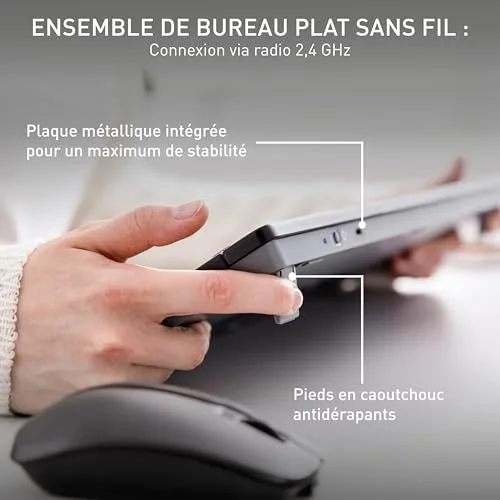 Cherry Stream Desktop Ensemble Clavier et Souris 2.4 GHz AZERTY - vue 3