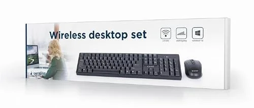 Gembird KBS-W-01 Ensemble clavier-souris sans fil 2,4 GHz - vue 4