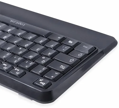 LogiLink ID0161 Ensemble clavier et souris sans fil QWERTZ Noir - vue 2